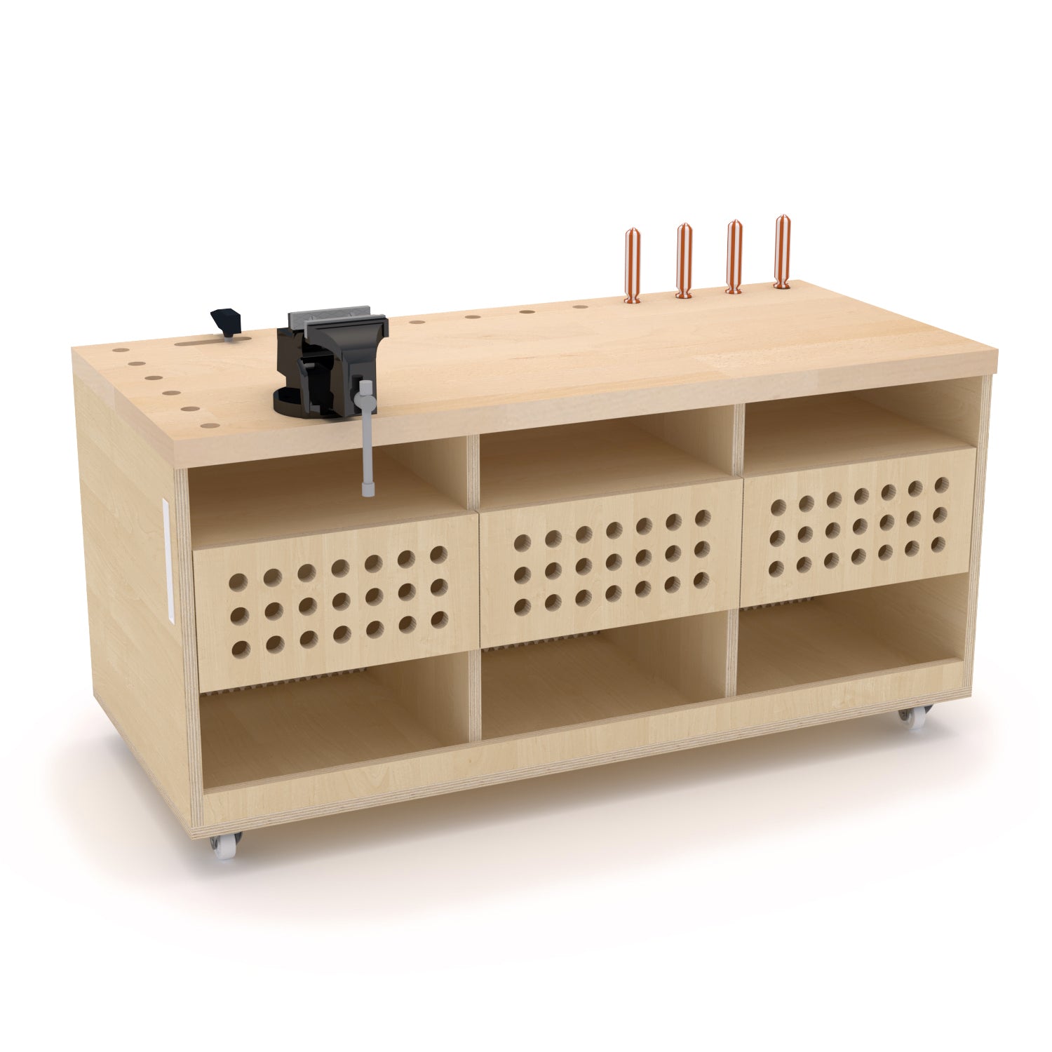 #dílnička
#montessori dílnička
#dílna dětská
#překližka
#dílenský stůl
#robustní
#mobilní